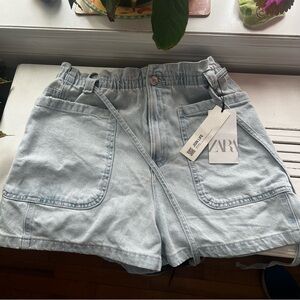 Zara Light Blue Women's Jean Shorts